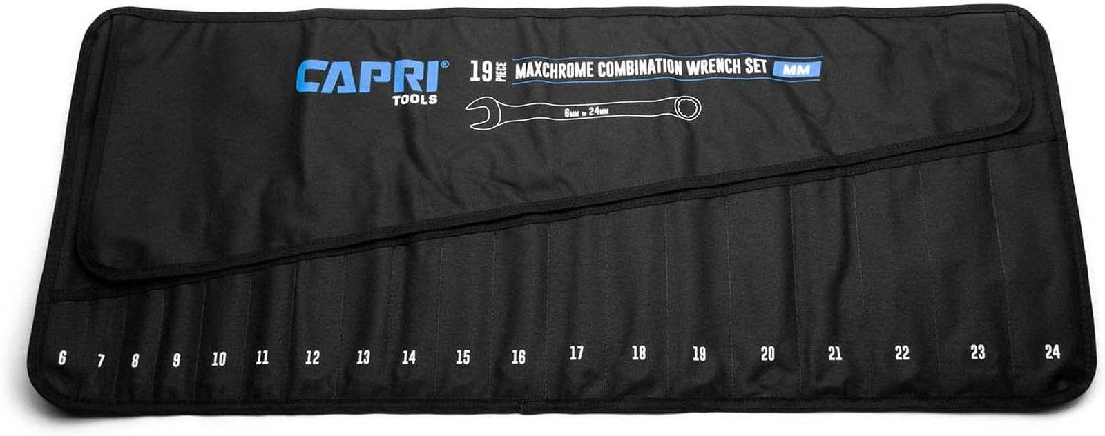 Capri Tools Wrench Roll up Pouch Standard Pockets