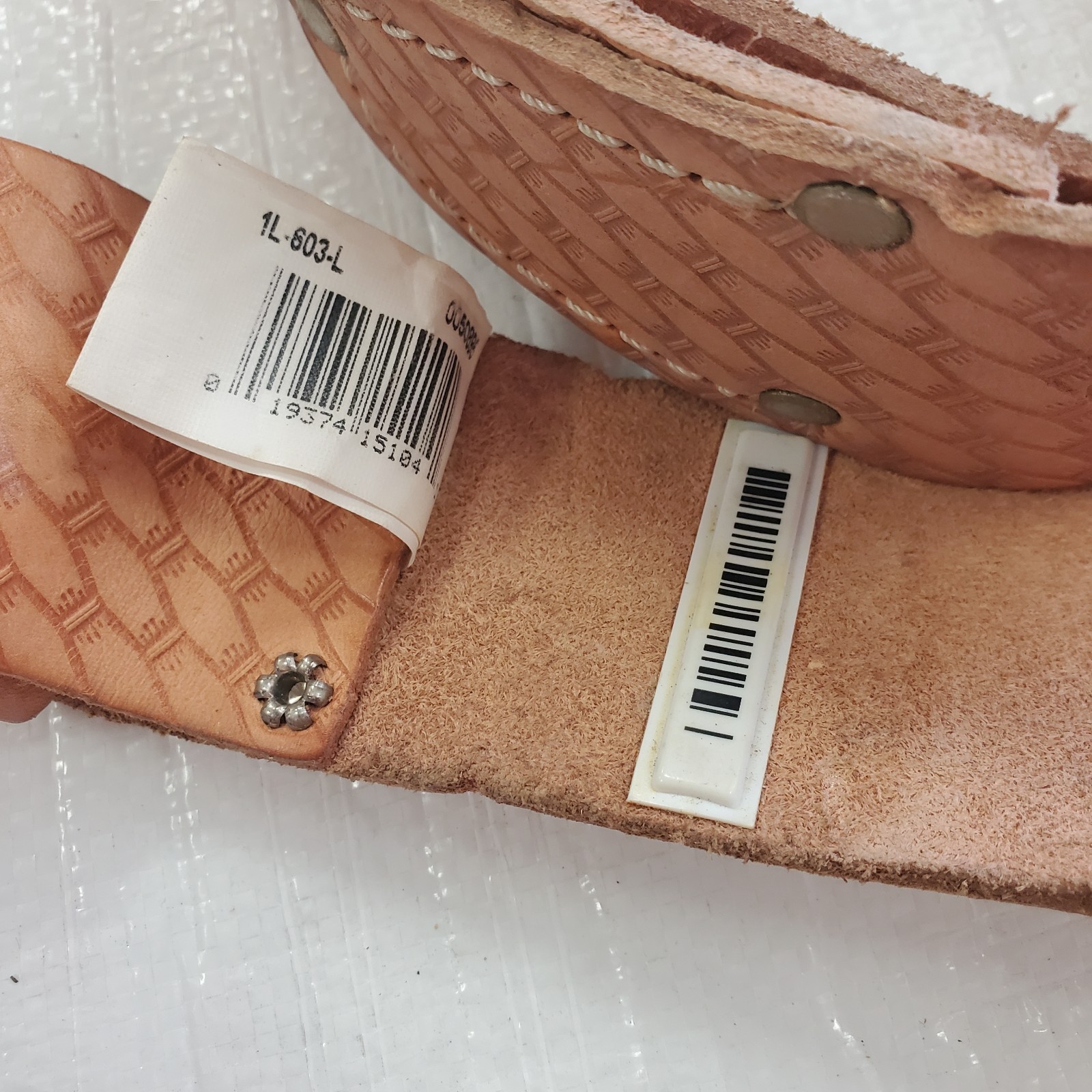 AWP 2″ WIDE LEATHER WORK TOOL BELT FITS 32″ TO 50″ INCH – METAL ROLLER BUCKLE