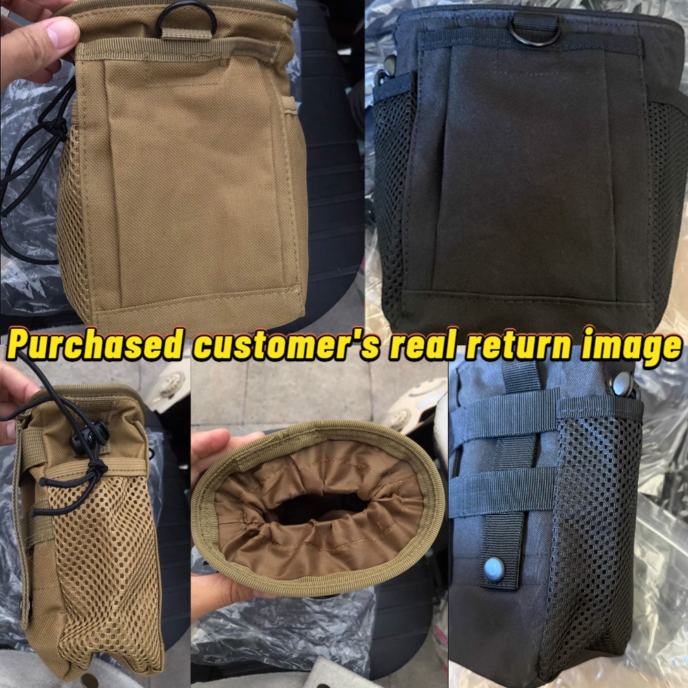 Waist Portable Bag Utility Waist Bag Tactical Molle Drawstring Magazine Dump Bag