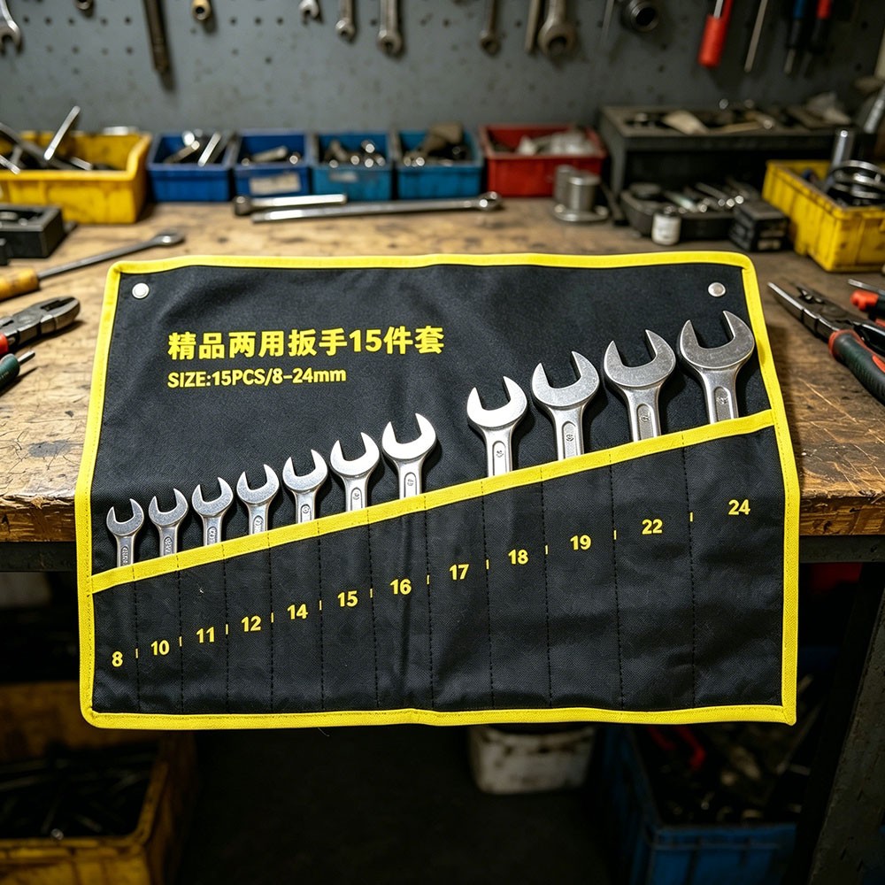 20/15/10/8 Pockets Wrench Roll up Pouch, Wrench Roll Organizer and Tool Storage#