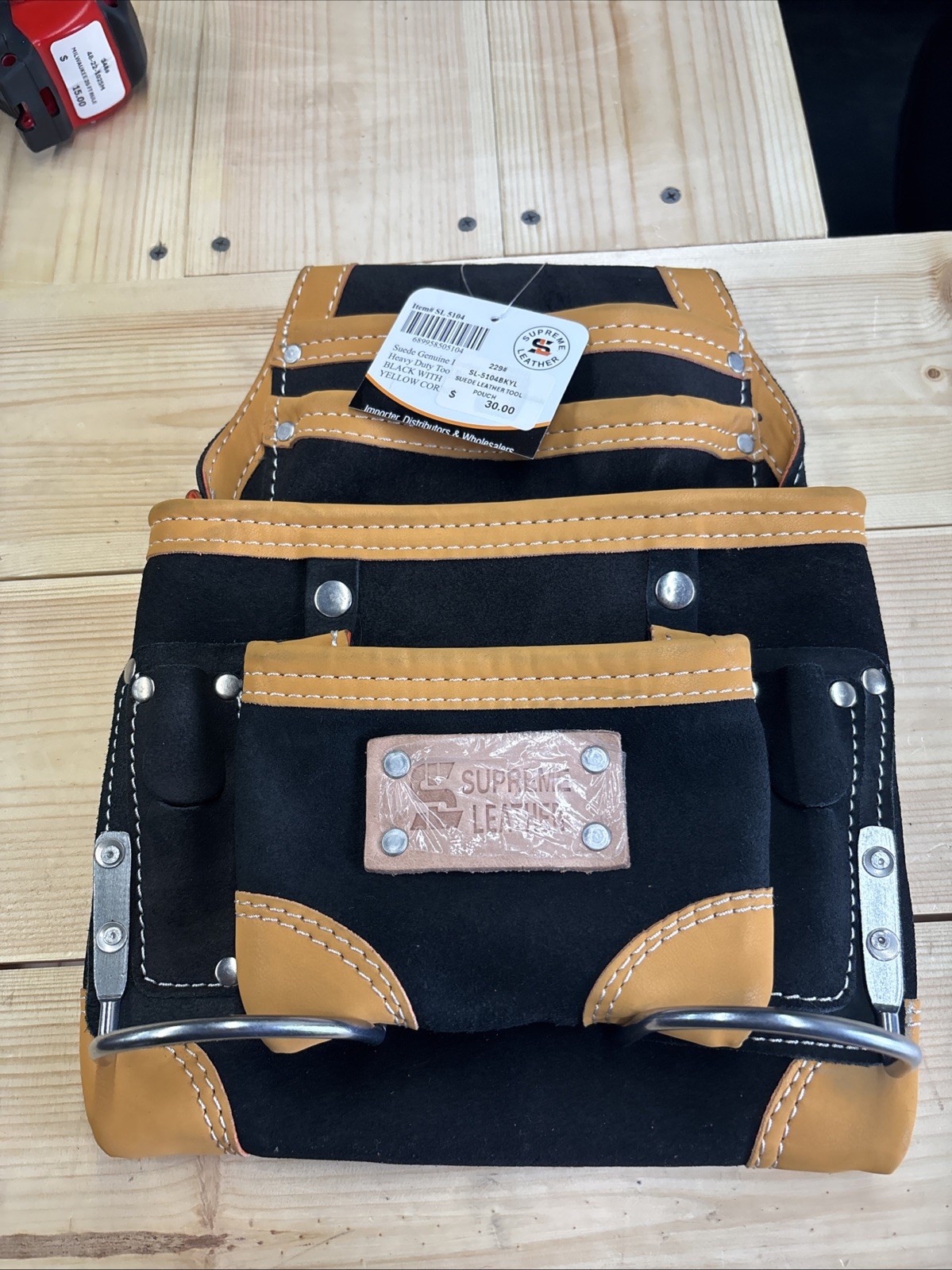 Supreme Leather Tool Pouch SL-5104BKYL