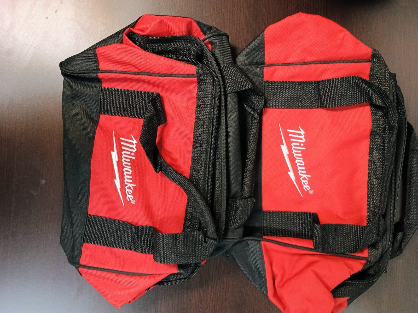 2 Pack Milwaukee Contractor Tool Bag Zippered Carry Case 10x9x8 Heavy Duty-New