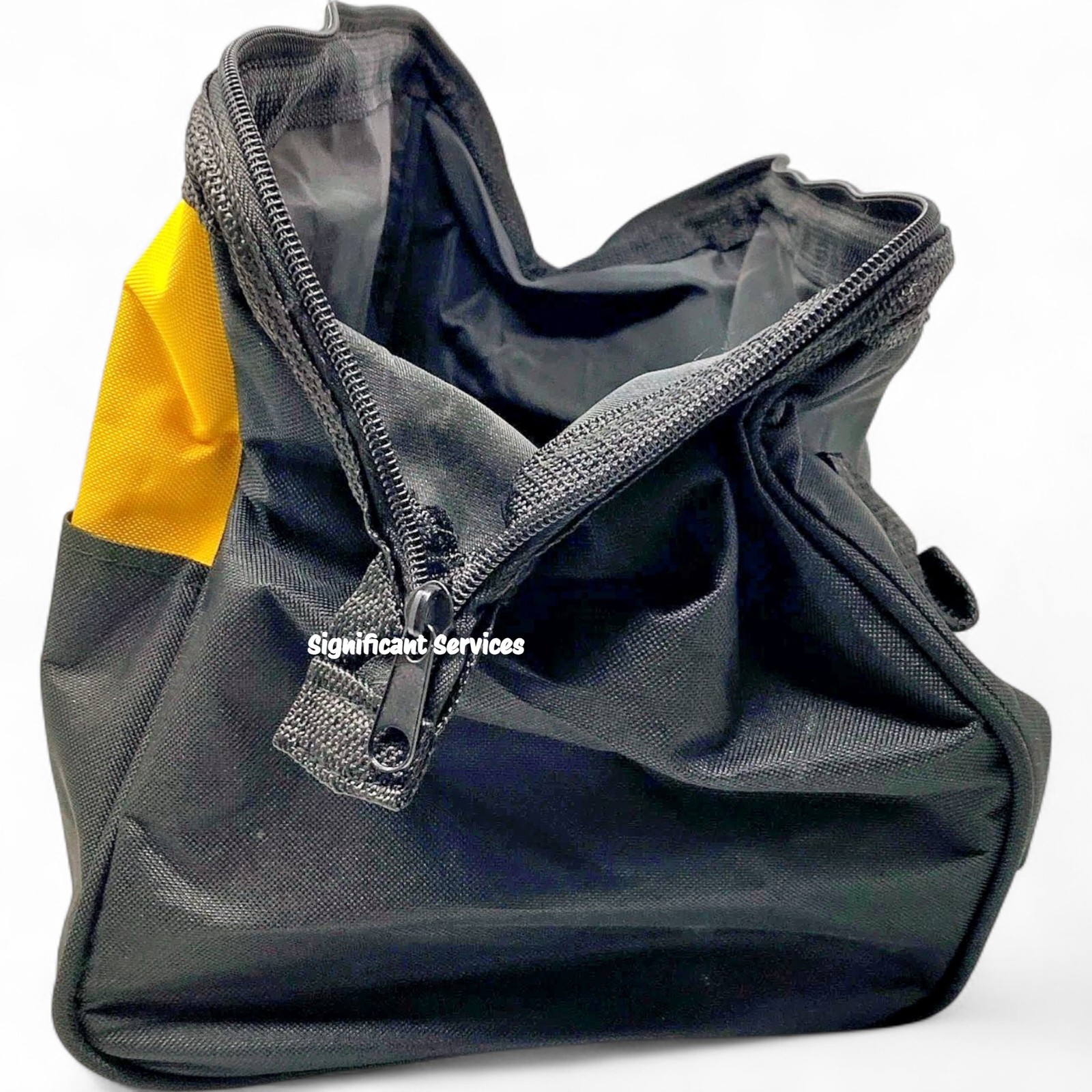 New Dewalt Heavy Duty Ballistic Nylon Tool Bag 15” w Runners & 3 outside Pockets