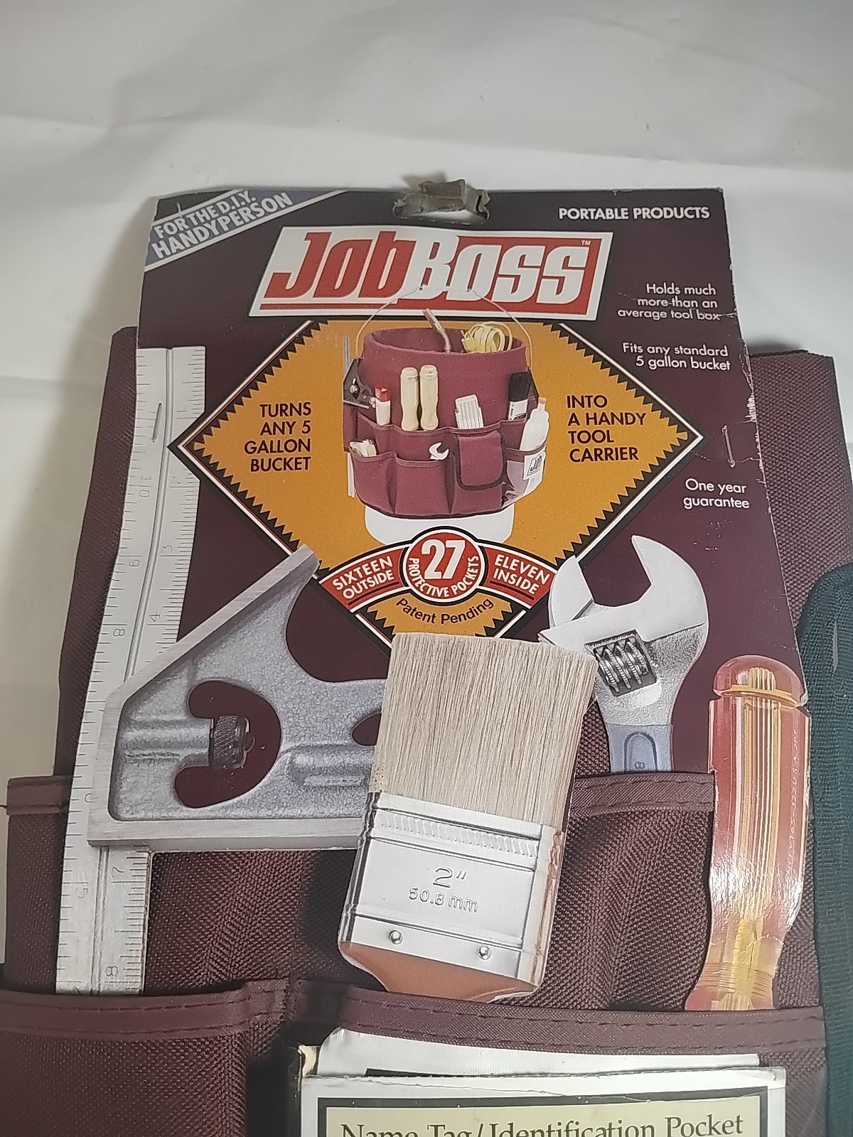 Job Boss Bucket Tool Carrier /Organizer For A 5 Gallon Bucket. 27 Pockets