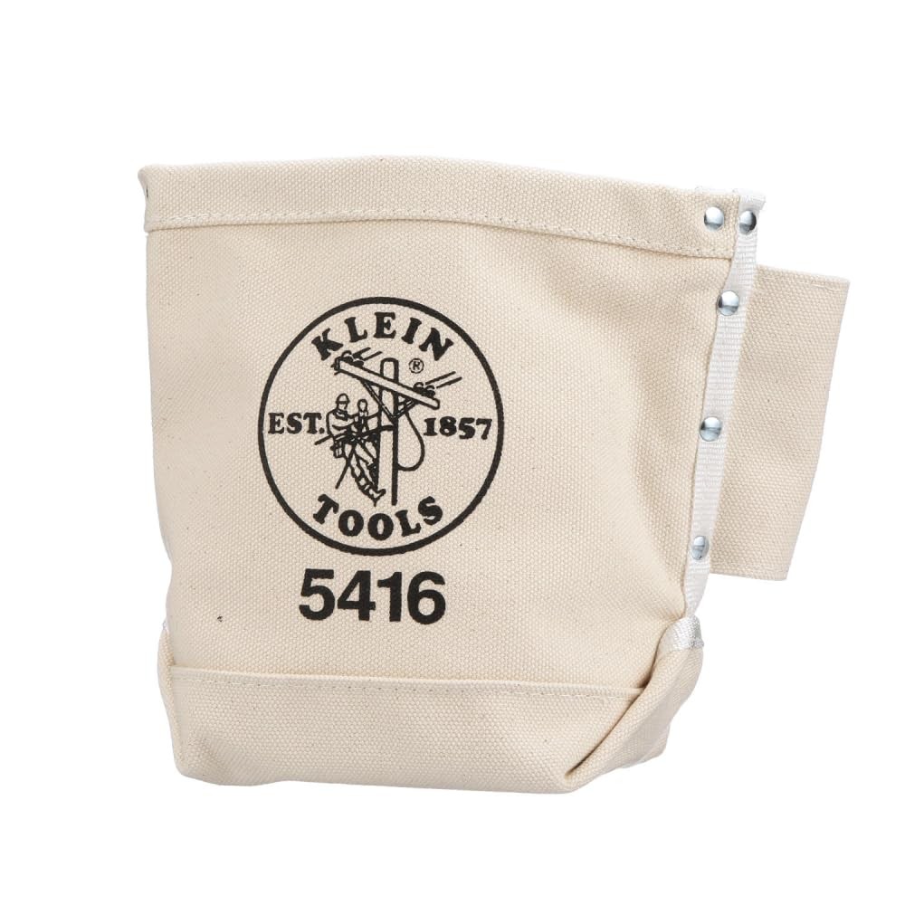 Canvas Bolt Pouch Construction Site Storage Heavy Tools Drawstring Organizer