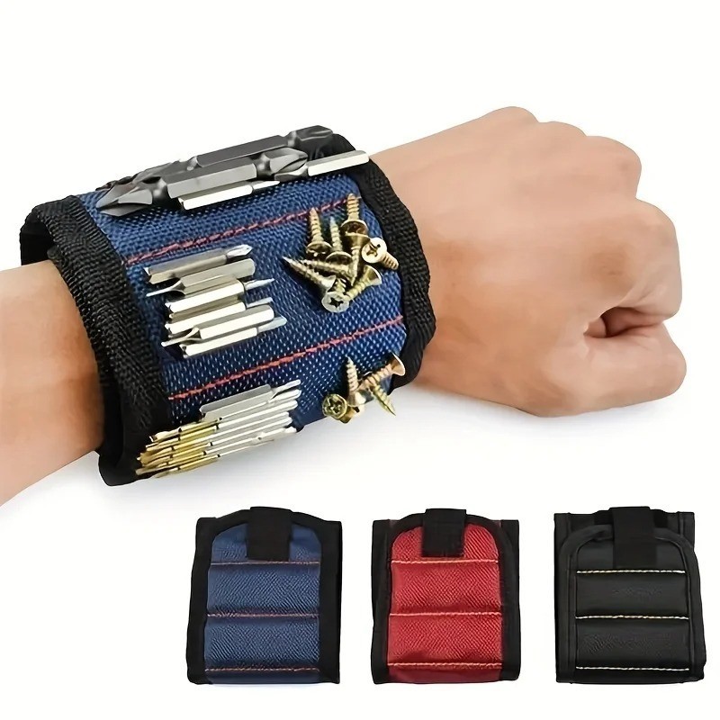 Magnetic tool wristband Working Magnetic wristband, magnetic wristband with stro