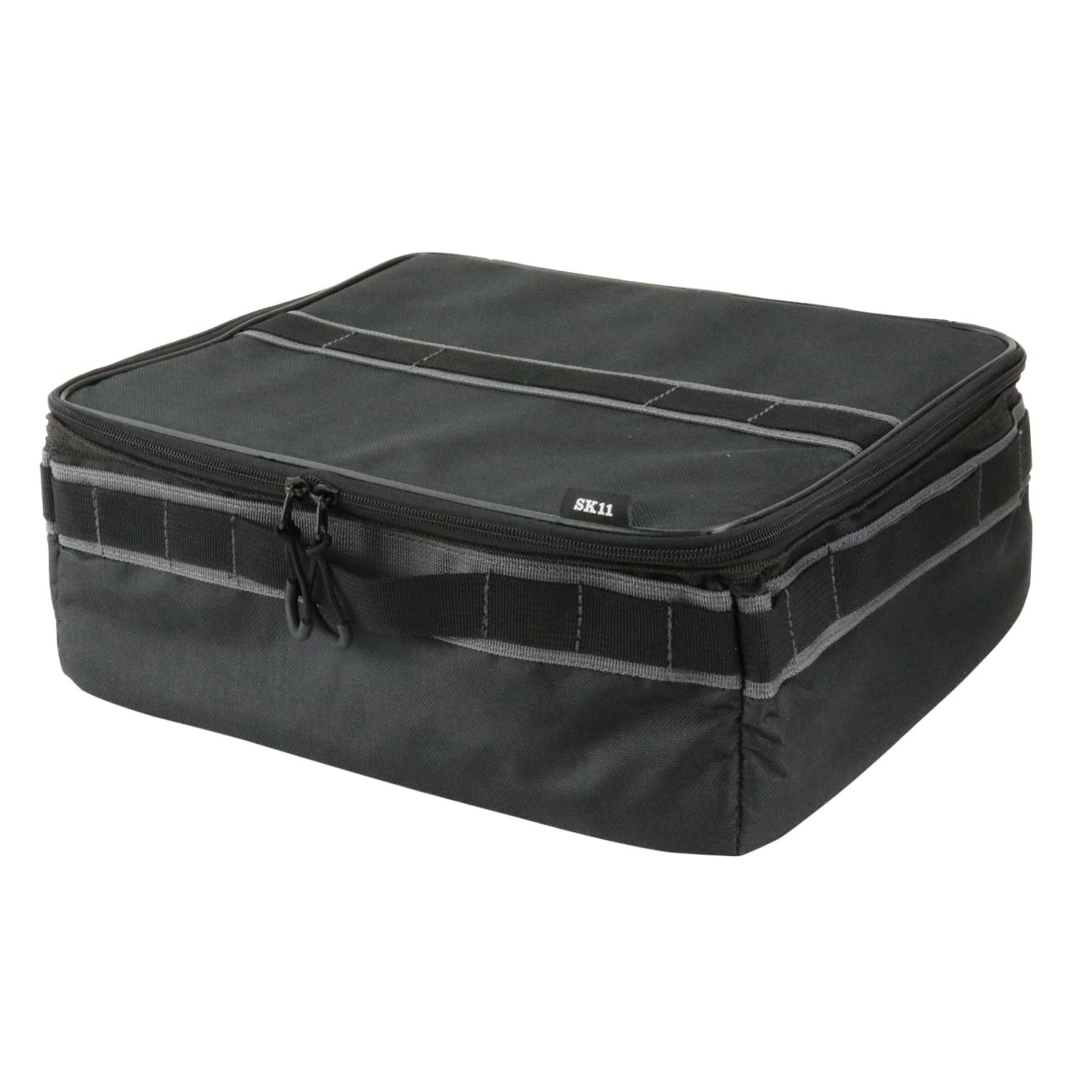 Toolbox, Black, 11L, Tool Bag, Tool Storage, with Dividers, SK11 STB-11-BK
