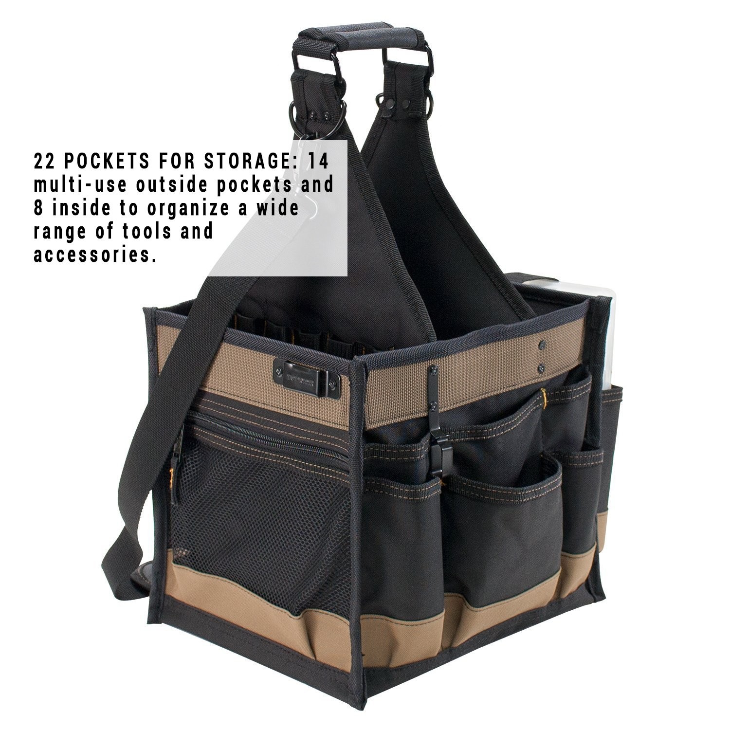 CLC Custom LeatherCraft 1528 Large Tool Carrier, Black