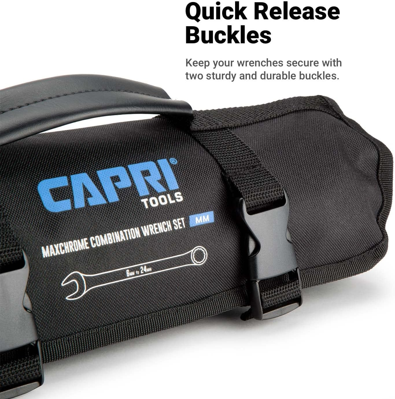 Capri Tools Wrench Roll up Pouch Standard Pockets
