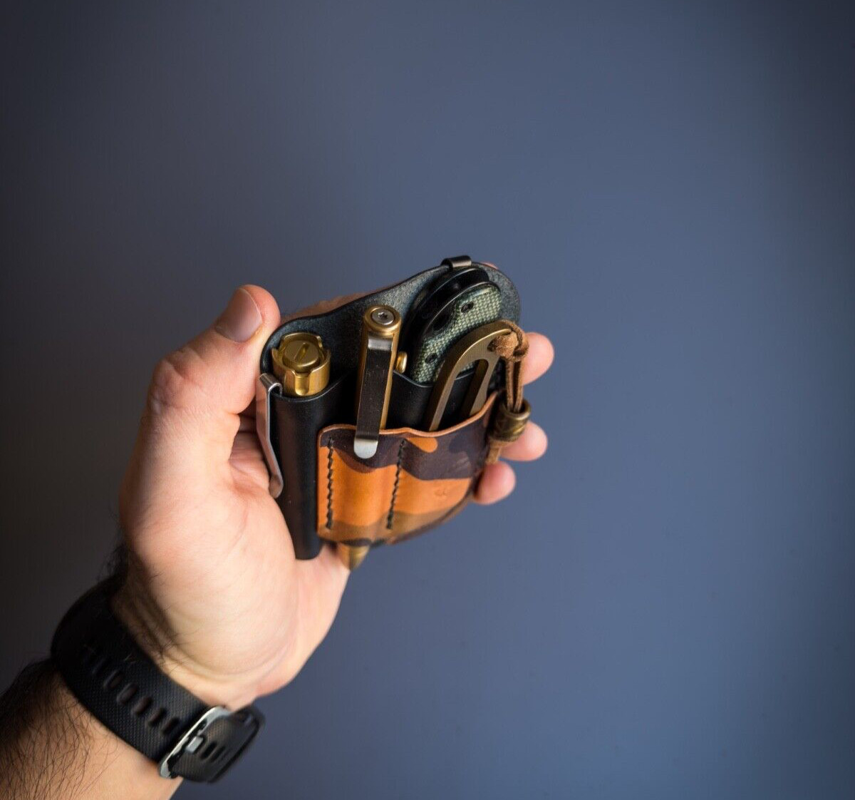 Leather Edc Pocket Organizer, Leather Edc Pouch, Edc Caddy, EDC Gear Pouch