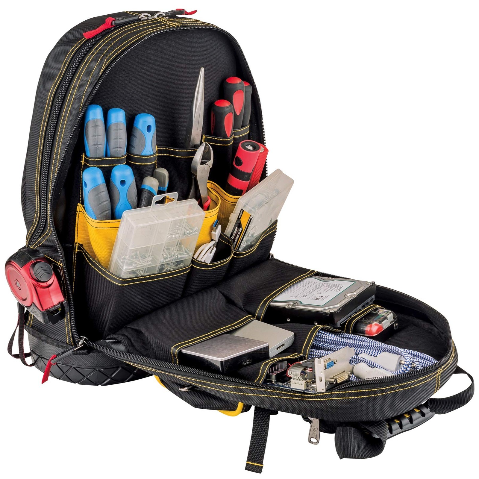 CAT 18-Inch Pro Tool Back Pack, 32 Pockets for Tool Storage and Organization,…