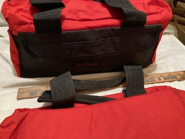 NEW – (2) 13″ x 5″ X 6″ NYLON FABIC TOOL BAGS WITH EXTERIOR POCKETS