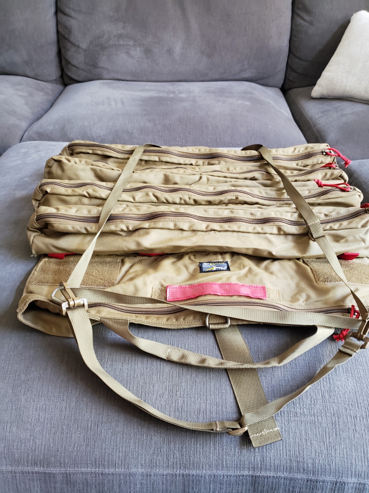 Atlas 46 Yorktrown Large Tool Roll 4 Pouch – Coyote Tan 23″ x 19″ – BRAND NEW!