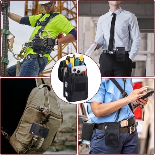 2 PCS Small Utility Pouches EDC Pocket Tool Belt Pouch – Cell Phone Holder