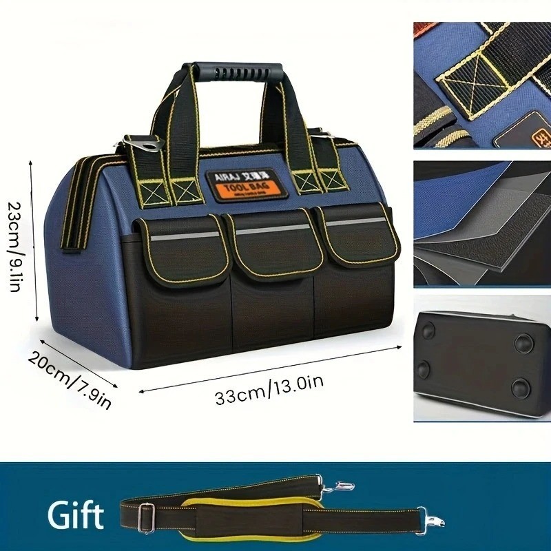 AIRAJ Multifunctional Tool Bags 1680D Oxford Cloth Electrician Bags Waterproof