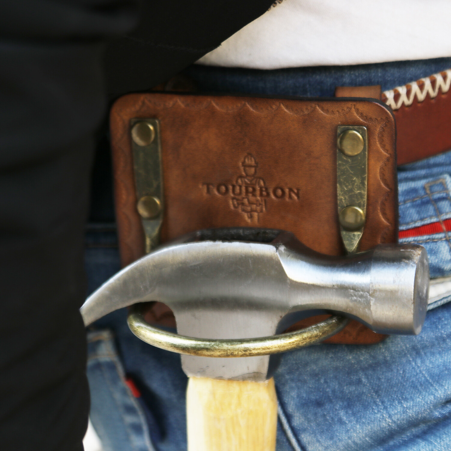 Tourbon Leather Axe Holster/Hammer/Wrench Holder Belt Gear Tools Storage Pouch