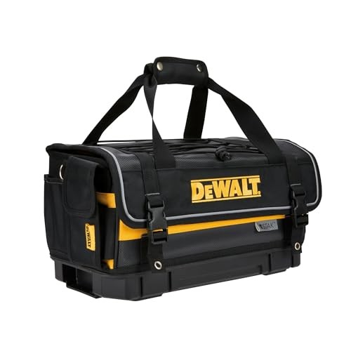 16″ Tool Tote Bag with Organizer Hard Bottom