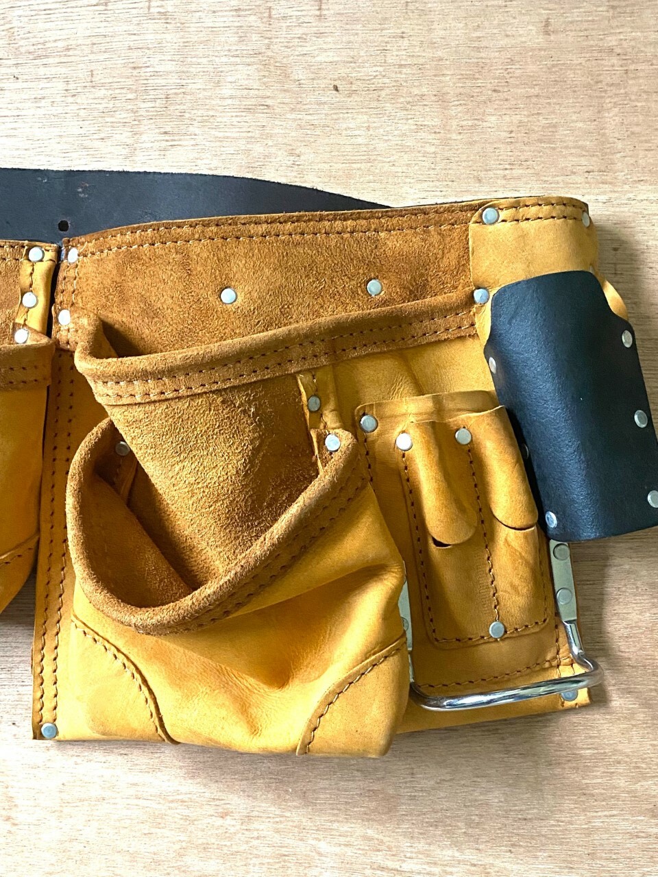 10 – POCKET LEATHER -NUBUCK LEATHER -TOOL BELT CARPENTER