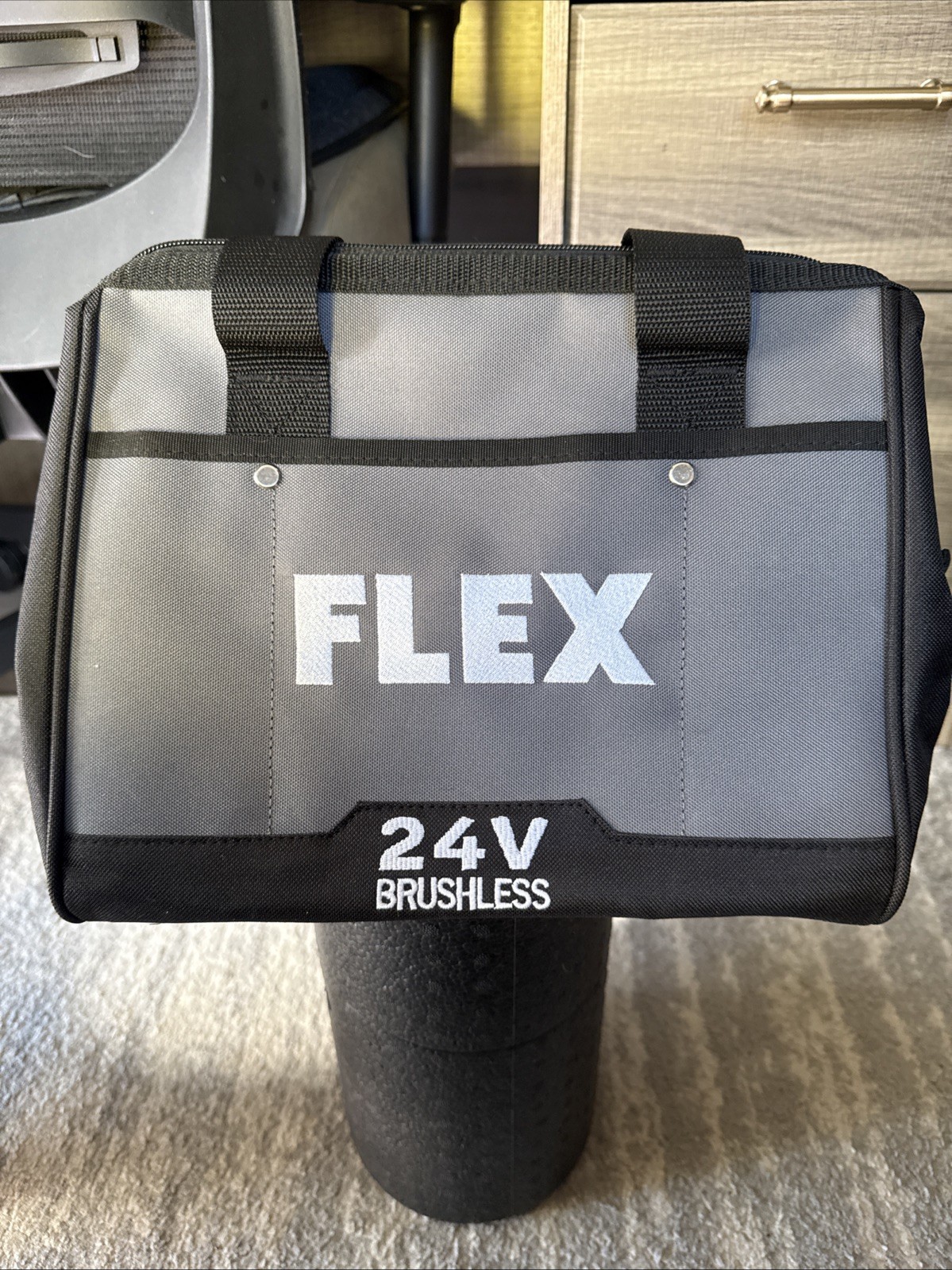 FLEX 24V Brushless Tool Bag 12”x 9”x 9” Medium Tool Bag Only (New From Kit) 005