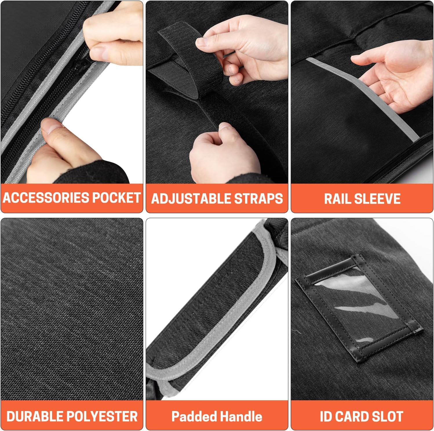 Premium Guide Rail Bag, Double Side Track Saw Bag, Protective Carrying Case f…