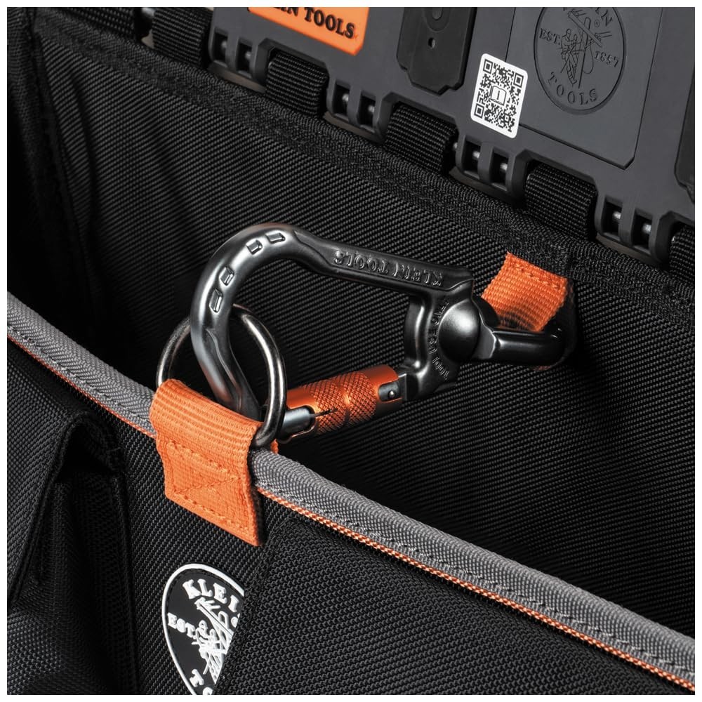 Large Tool Pouch with S Hook Rail System for Lineman Tools, Cutters & Wrenches