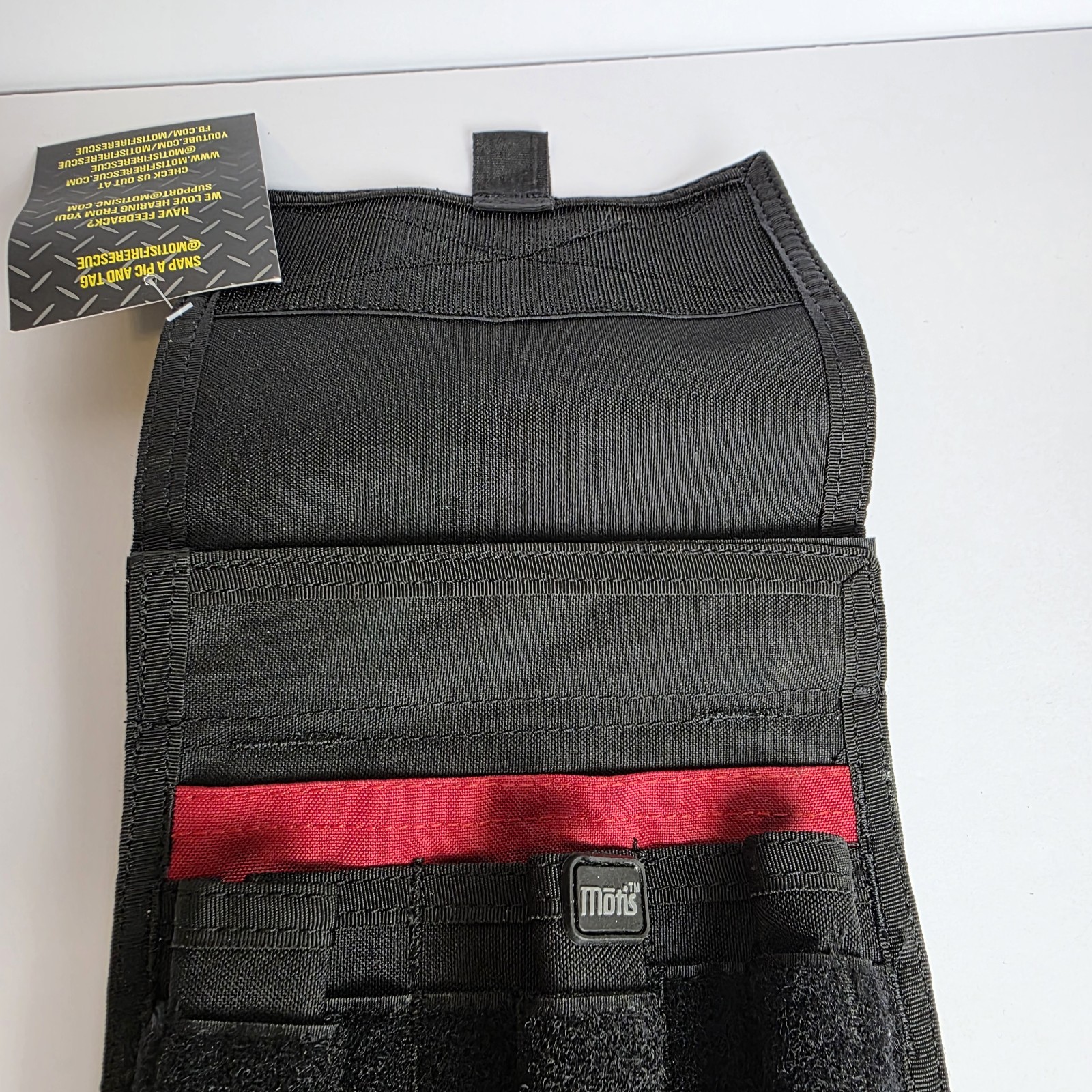 Motis Fire Pocket Organizer Pouch with Webbing Carry Handle Removable Flap