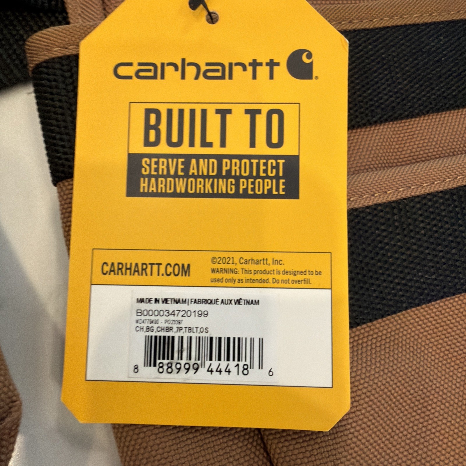 Carhartt 7 Pocket Tool Belt CT0347 Rain defender One Size Fits All NEW WITH TAGS