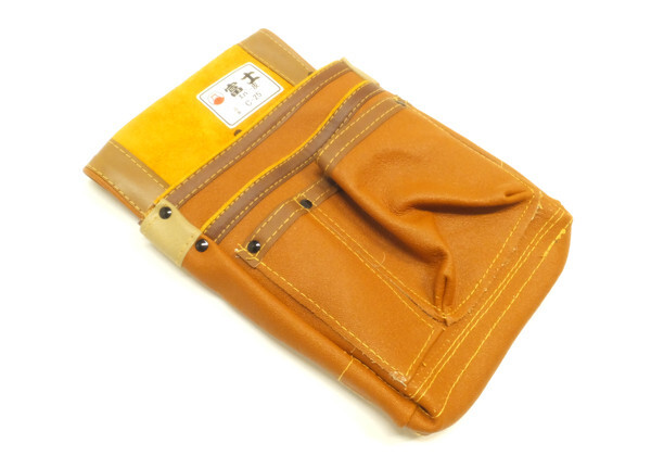 Japanese Carpenter’s Tool Leather Pouch 腰袋 Koshibukuro 2 Set Tool Storage Bag