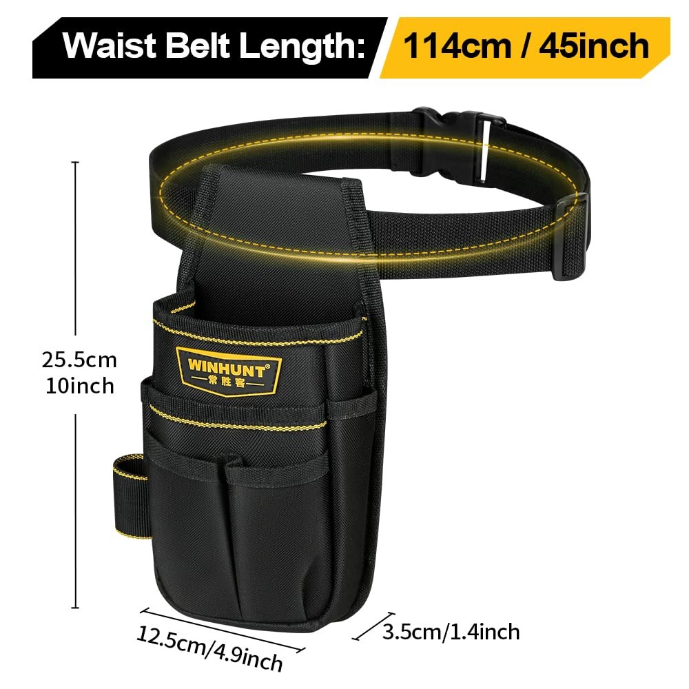 Tool Pouch with Belt, 600D Oxford Cloth, Electrician Tool Pouch 15 Pockets, 1…