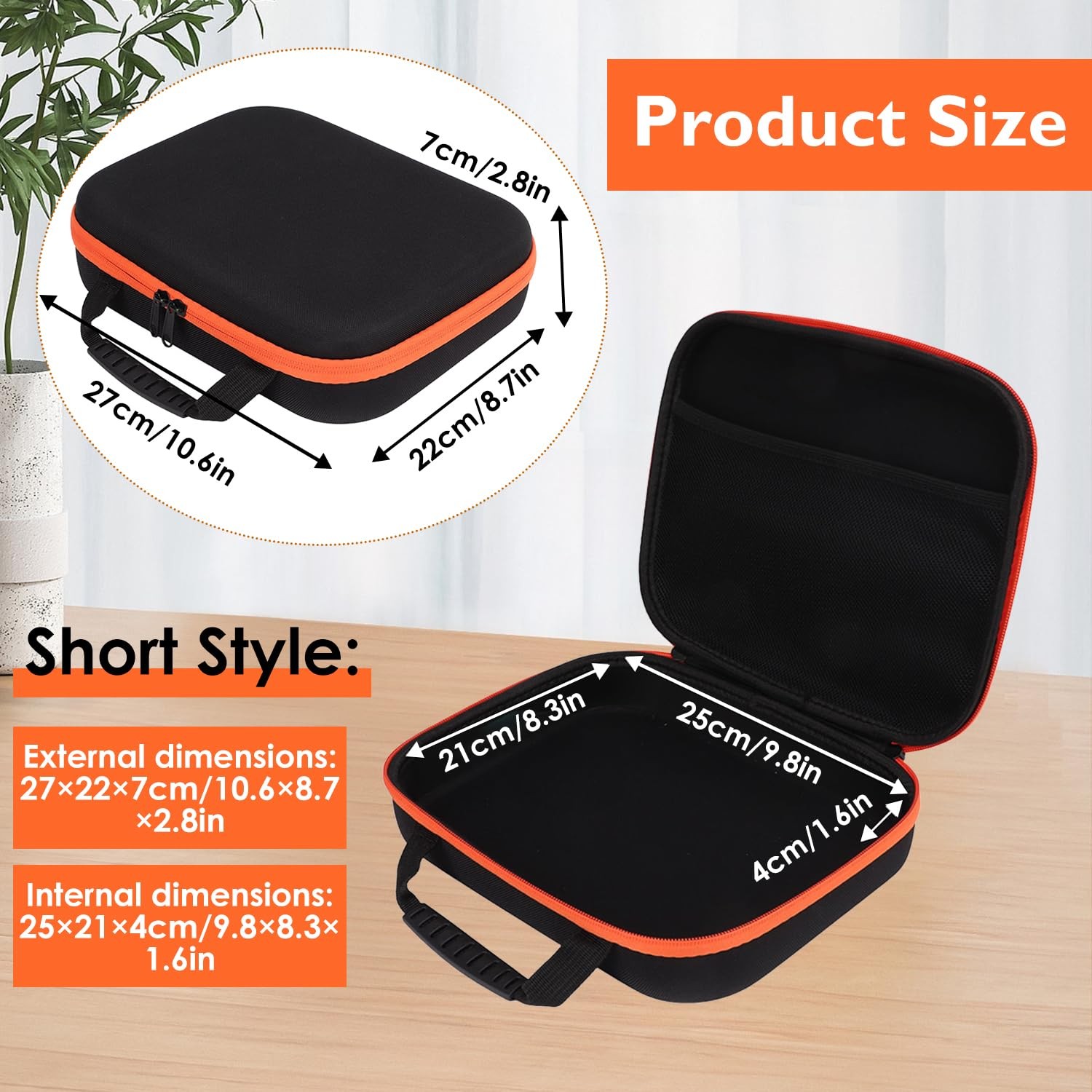10.6×8.7in Heavy Duty Tool Storage Bag with Handle