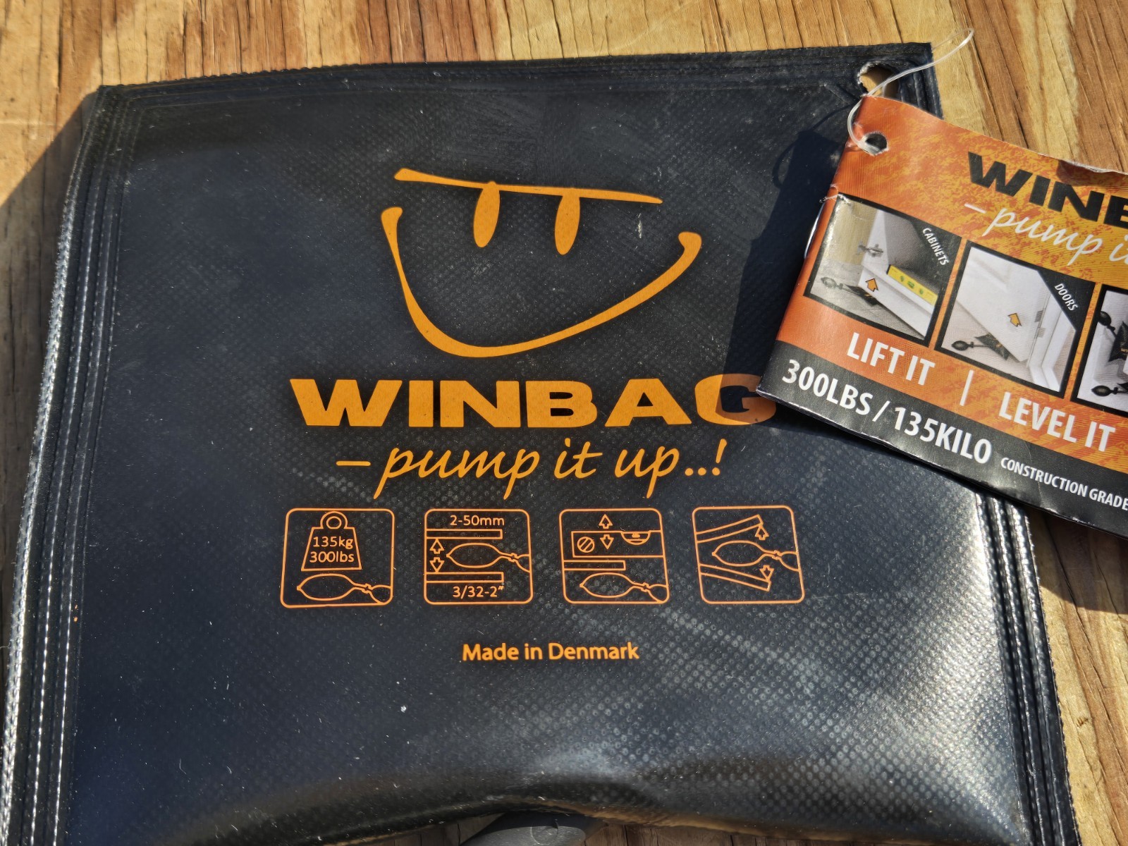 NEW WINBAG Air Wedge & Leveling Tool Lift Adjust Separate Protect 300lb 6″ x 6″