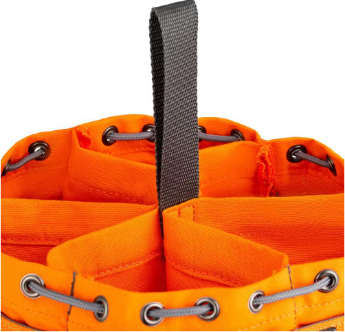 RIDGID 10 In. 19 Pocket Professional Grade Small Parts Organizer Tool Bag