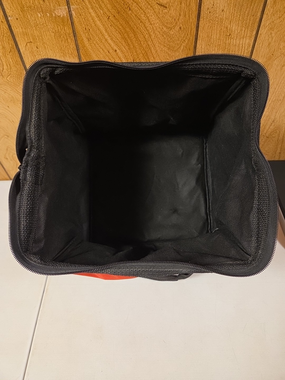 Milwaukee Canvas Soft Tool Bag 10 Inches Tall x 11 Inches Long Red w/Black Trim