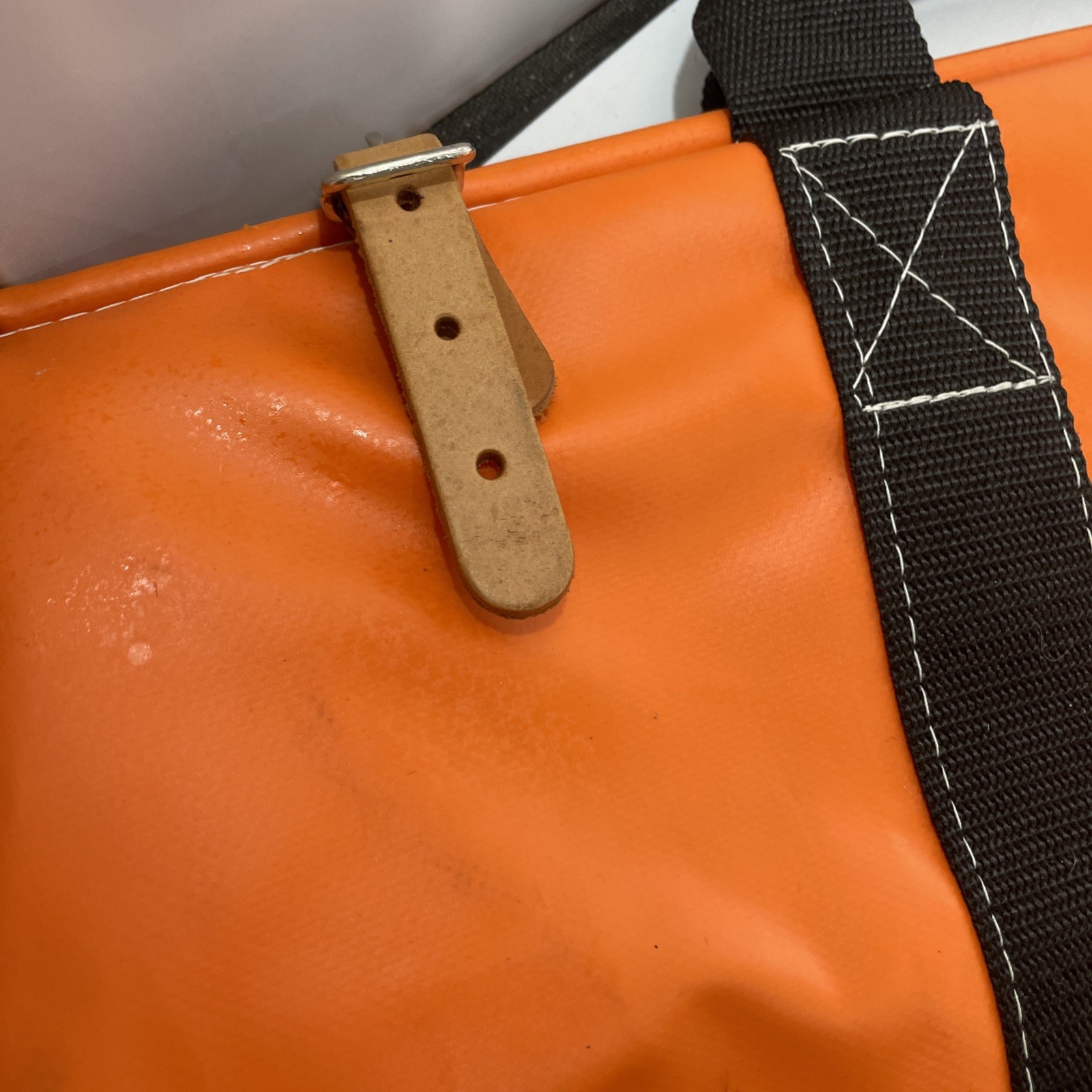 Estex Weatherproof 24” Vinyl Lineman’s Gear Bag 2190 Safety Orange Big Large