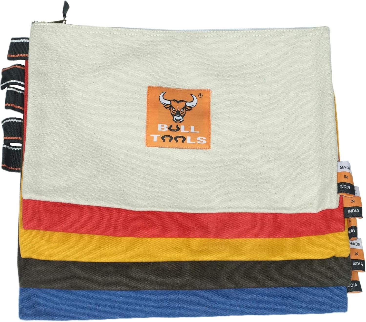 BULL TOOLS Tool Roll Organizer with 26 Pockets for Wrenches, Metric & SAE Durabl