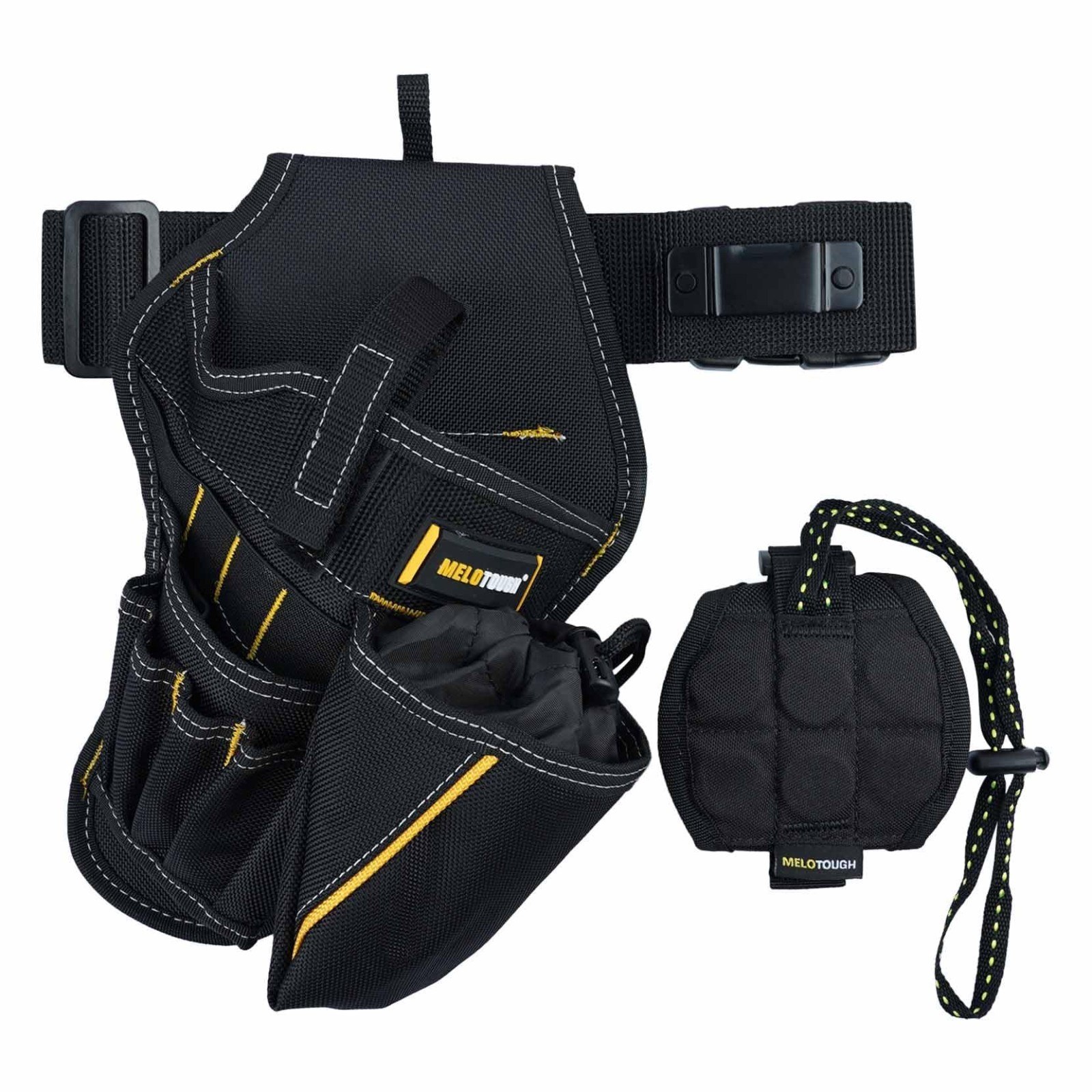 3-in-1 Drill Holster Combo with Magnetic Wristband & Tool Belt Holder, Right-Han
