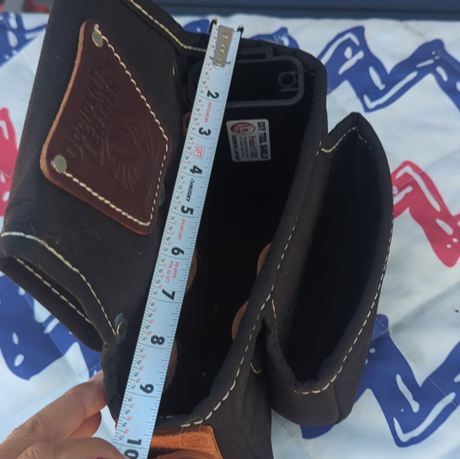 Occidental Leather Oxy Tool Shield 4003 Tool Pouch Hammer Holder Black Leather