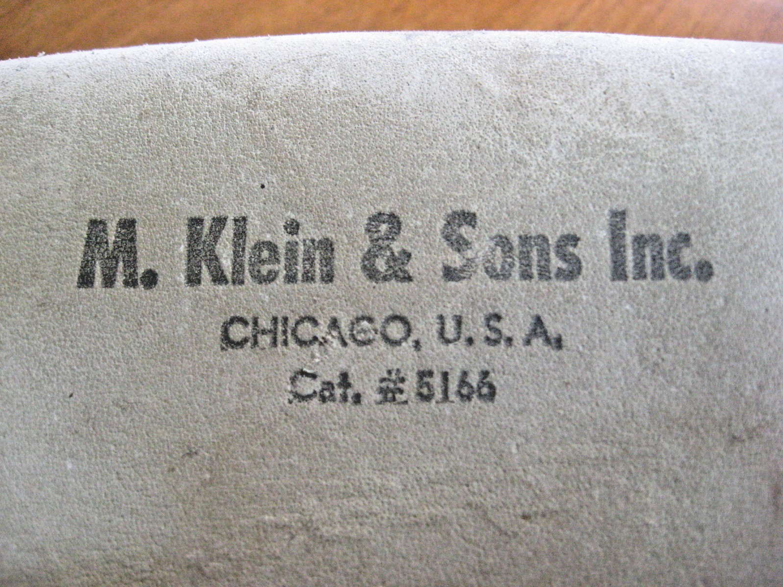 Vintage USA made KLEIN & SONS Chicago 5166 7 POCKET WHITE LEATHER TOOL Belt Bag