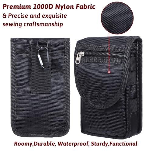 2 PCS Small Utility Pouches EDC Pocket Tool Belt Pouch – Cell Phone Holder