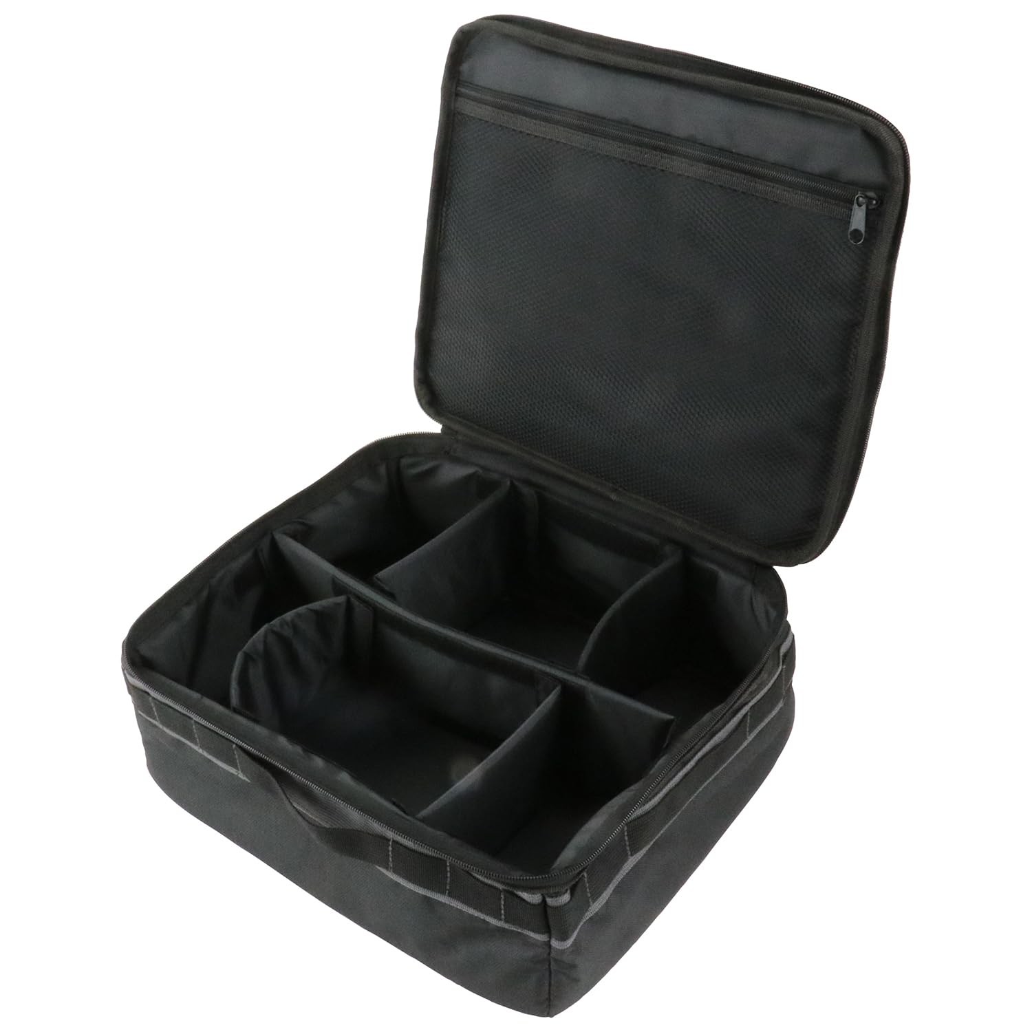 Toolbox, Black, 11L, Tool Bag, Tool Storage, with Dividers, SK11 STB-11-BK