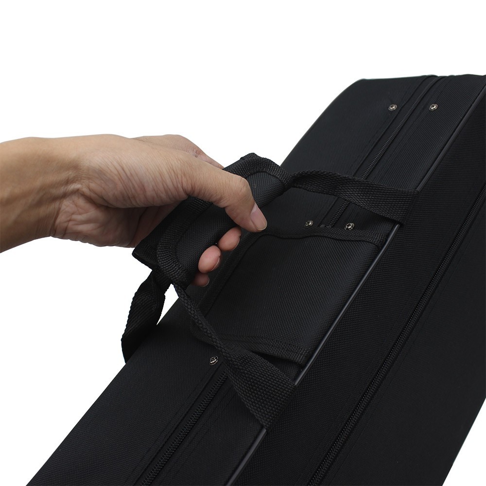 B-size Oxford Cloth Box with Straps for Instruments Black 20.86 x 9.06 x 5.91″