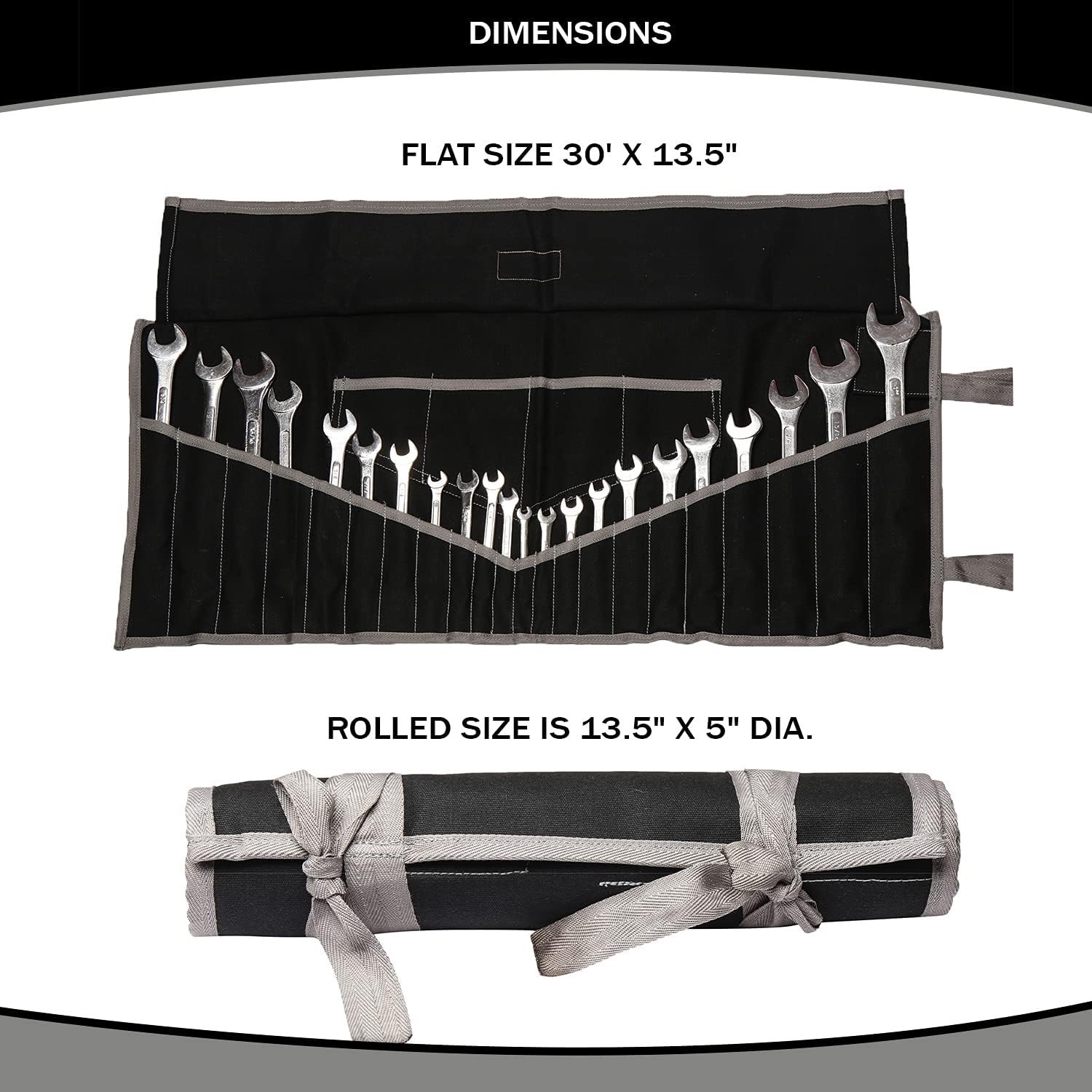 Versatile Waterproof Tool Organizer with 26 Pockets – Perfect for Professionals