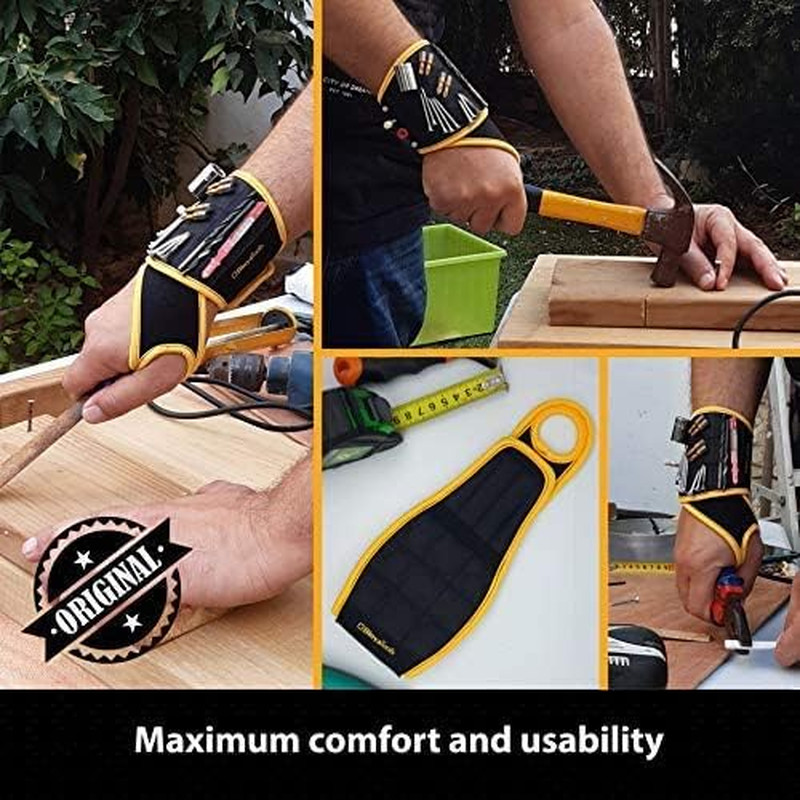 Magnetic Wristband for Tools Gift for Him Magnet Screw Holder Wrist Support Keep