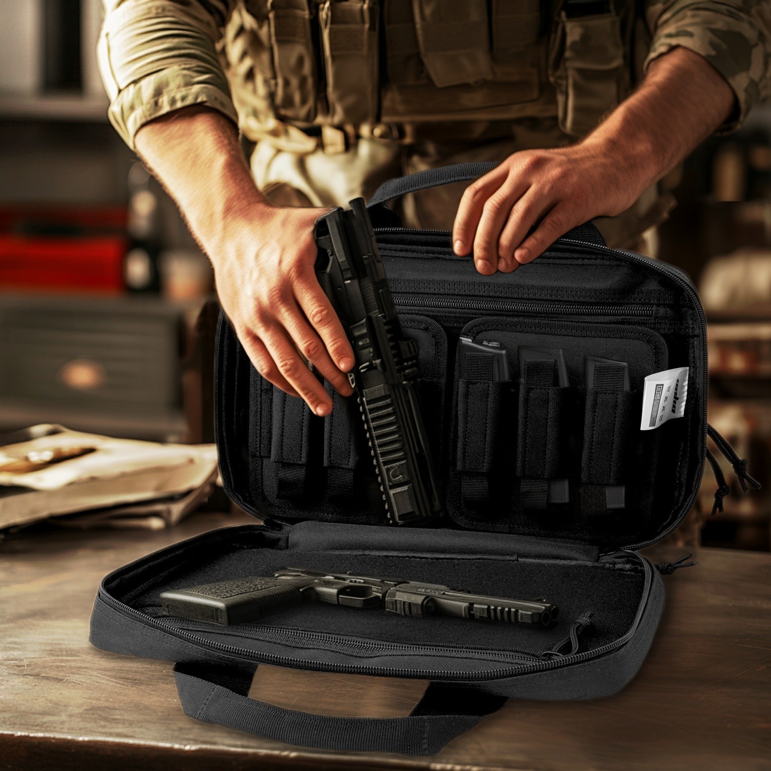 Oxford Cloth EDC Tool Bag Spacious Multi-Compartment Design for Daily Essentials