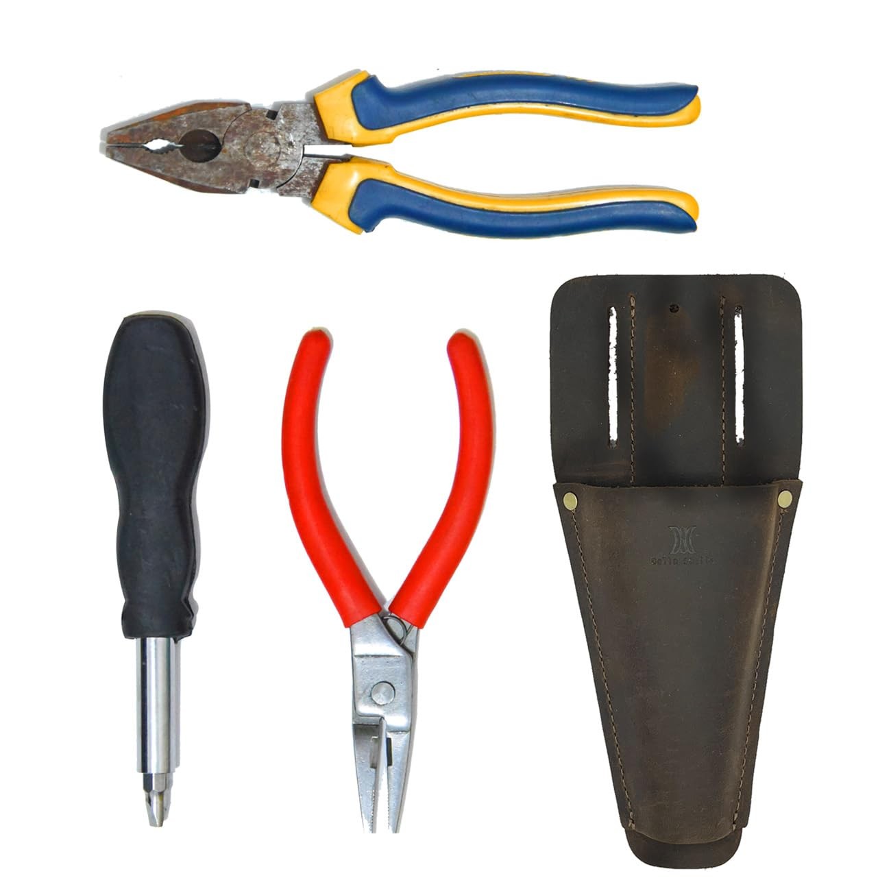 Garden Genuine Leather Pruner Sheath,Tool Holster for Gardening Pruning Shear…