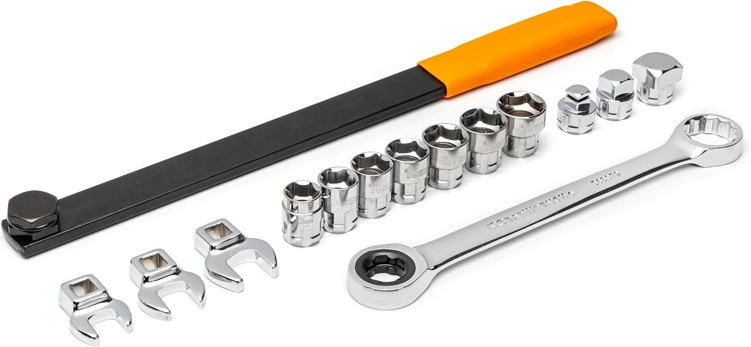 Effortless Serpentine Belt Changes – 15 Piece Ratcheting Tool Set Included