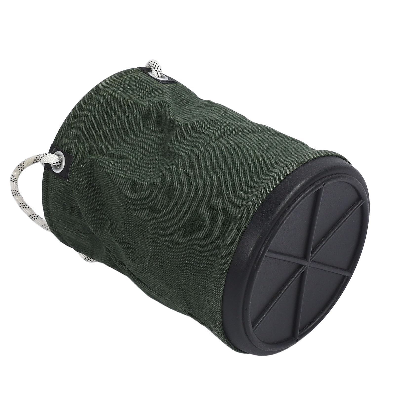 Canvas Bucket, 40x30cm 30KG Load Bearing Canvas Tool Organizer Plastic Bottom…
