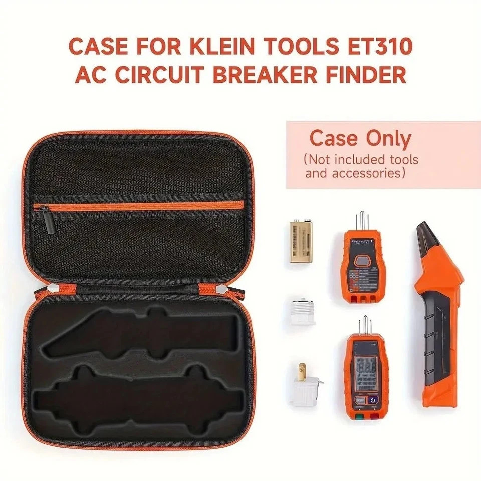 Klein Tools ET310 AC Circuit Breaker Finder with Integrated GFCI ONLY CASE Black