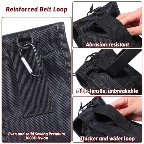 2 PCS Small Utility Pouches EDC Pocket Tool Belt Pouch – Cell Phone Holder
