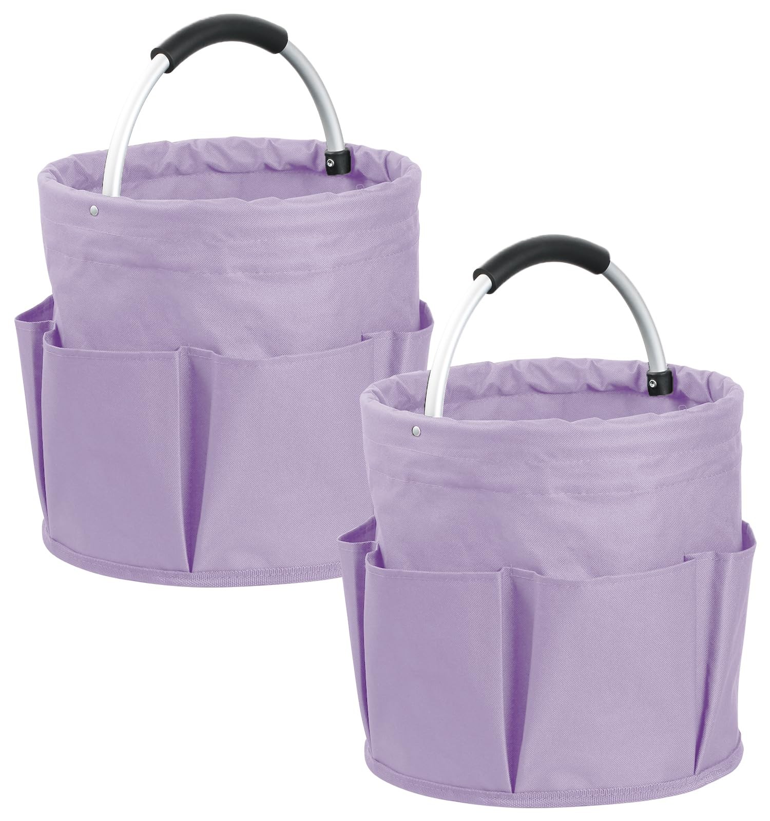 2PCS 17L Caddy Organizer with Handle, 600D Oxford Cloth Shower Caddy with 6 P…
